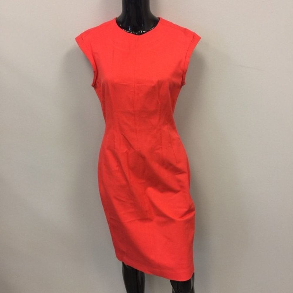 Banana Republic Red-Orange Sheath Dress